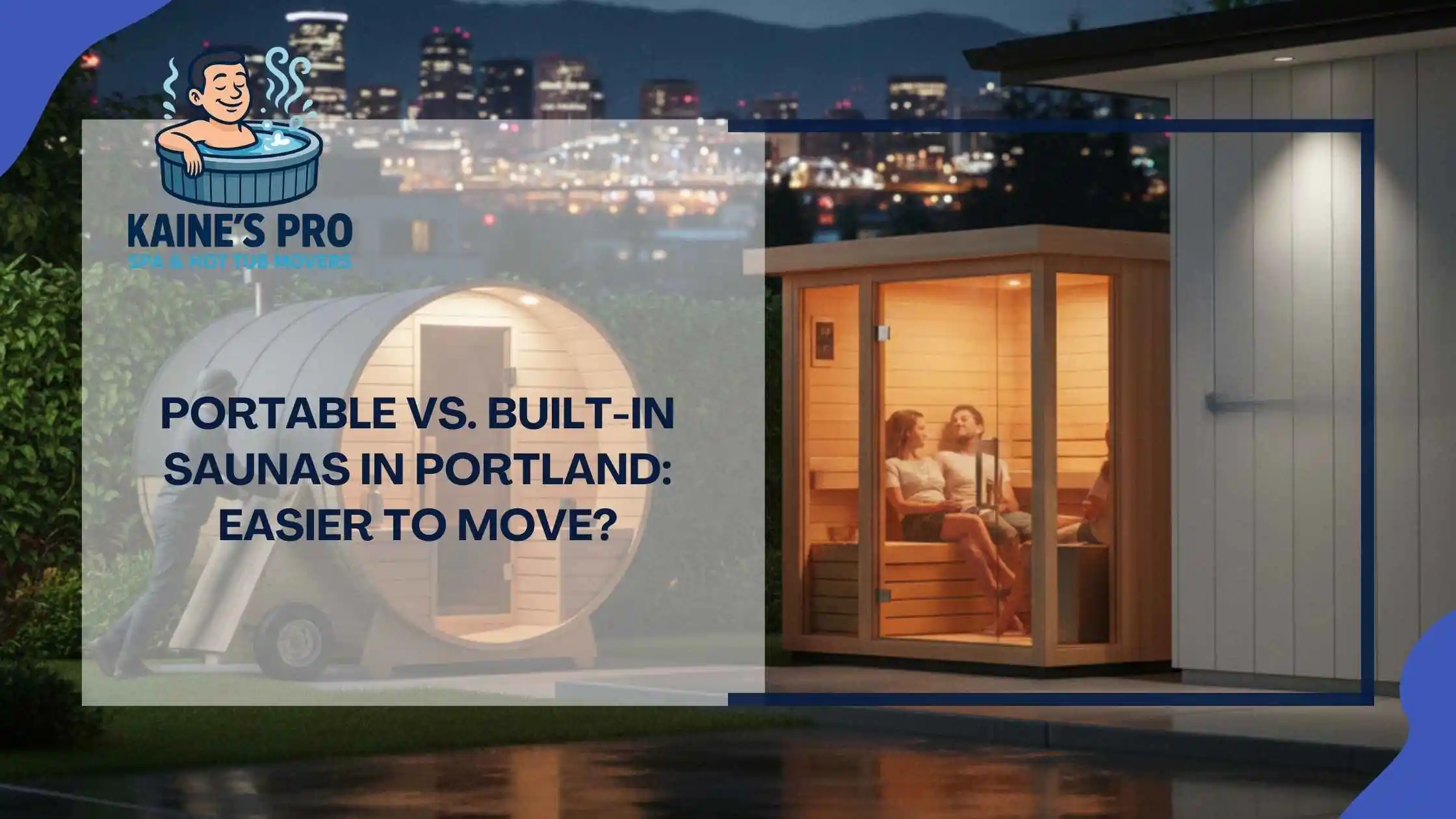 Portable vs. Built-In Saunas in Portland Easier to Move