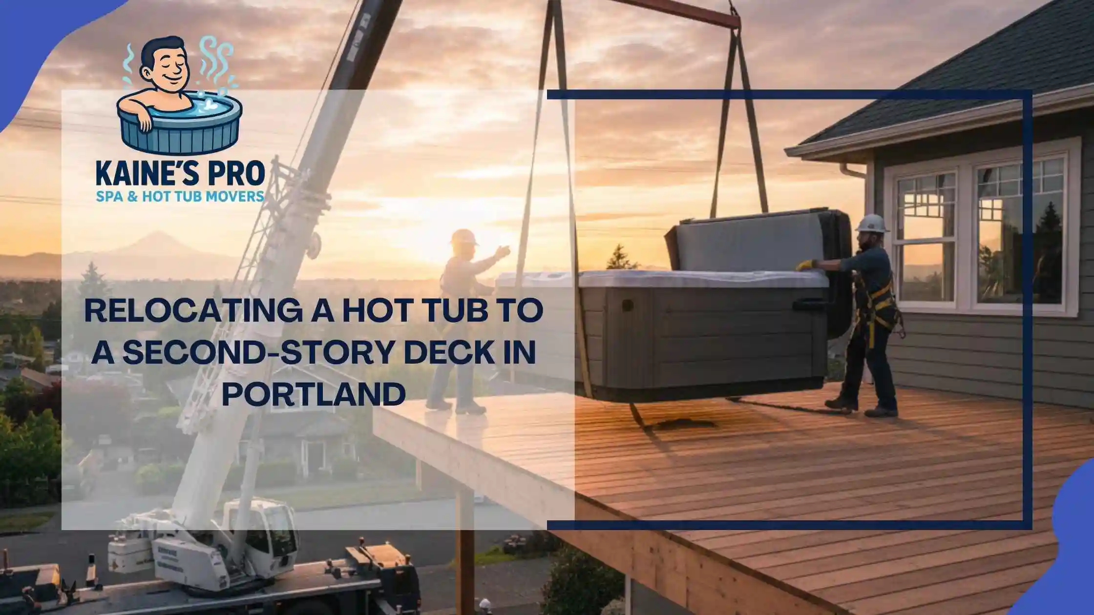 Relocating a Hot Tub to a Second-Story Deck in Portland