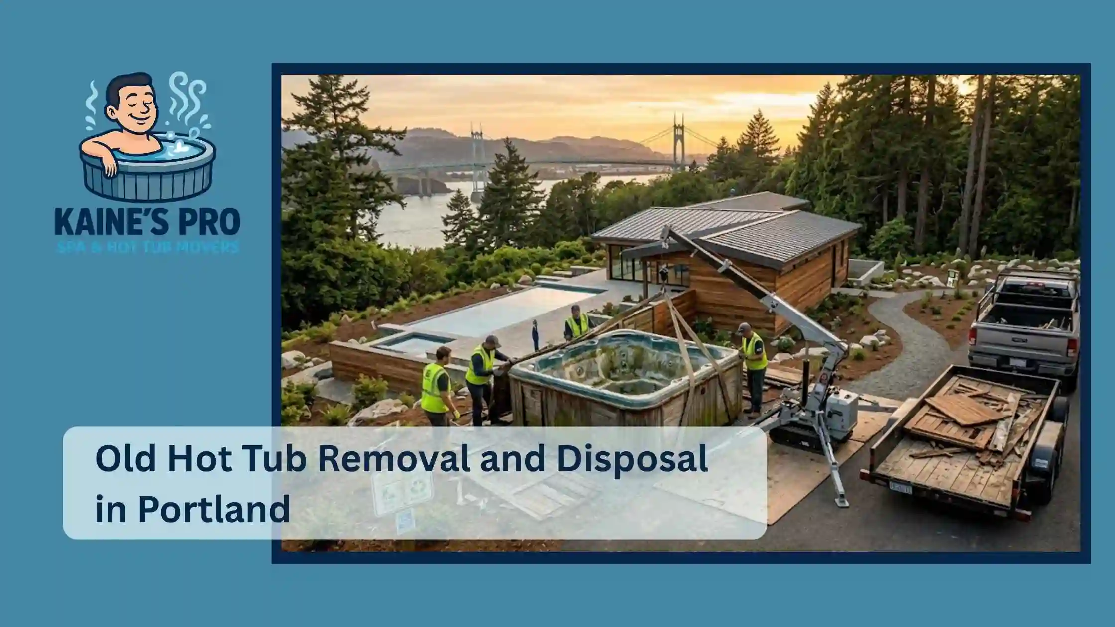 Old Hot Tub Removal and Disposal in Portland
