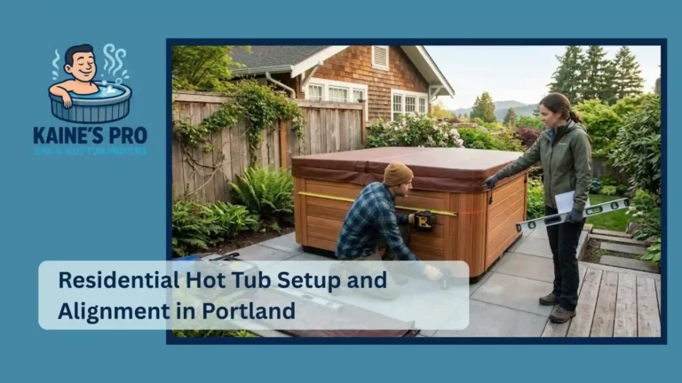 Residential Hot Tub Setup and Alignment in Portland