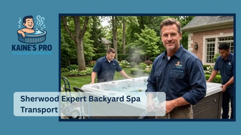 Sherwood Expert Backyard Spa Transport