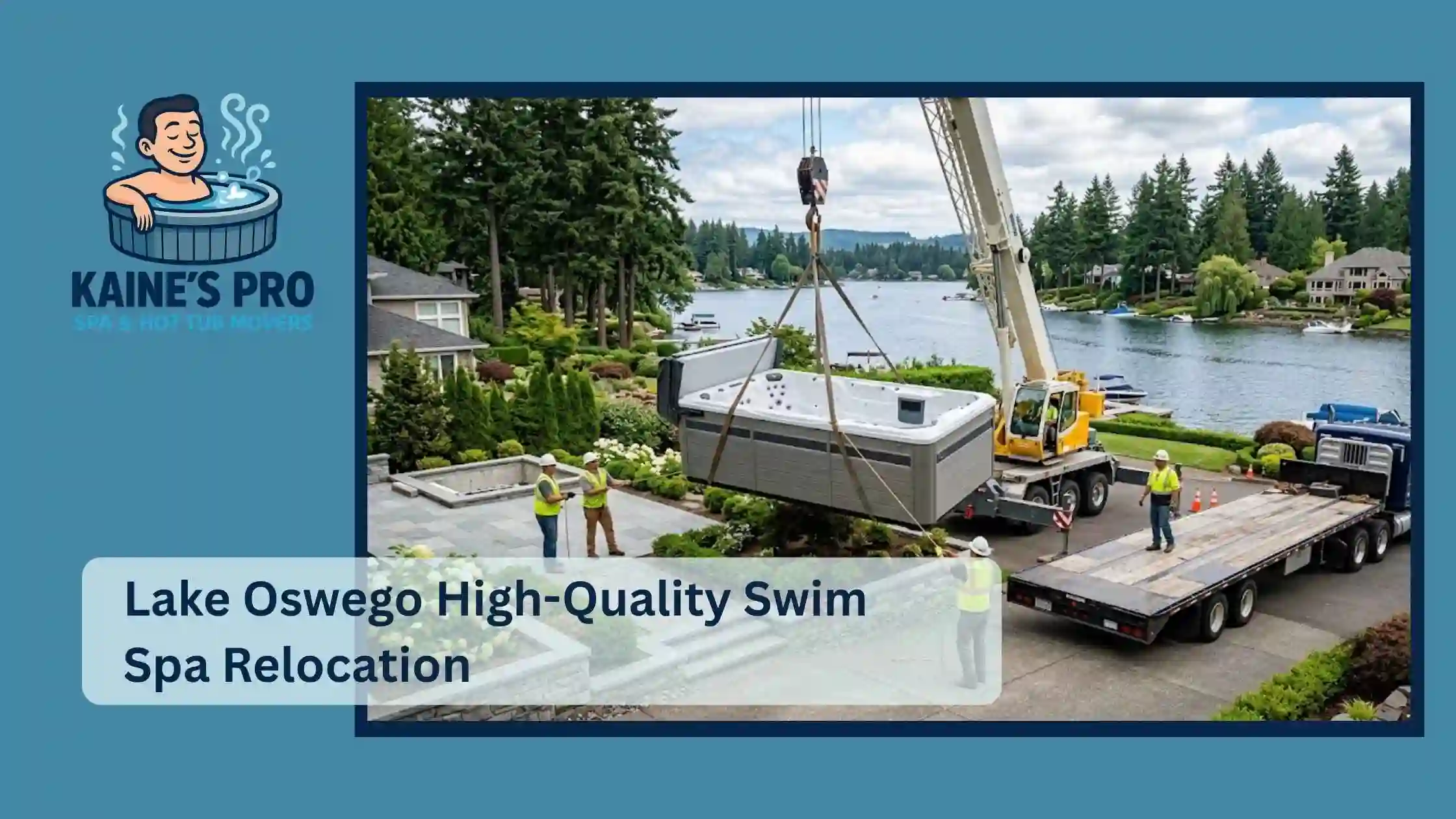 Lake Oswego High-Quality Swim Spa Relocation