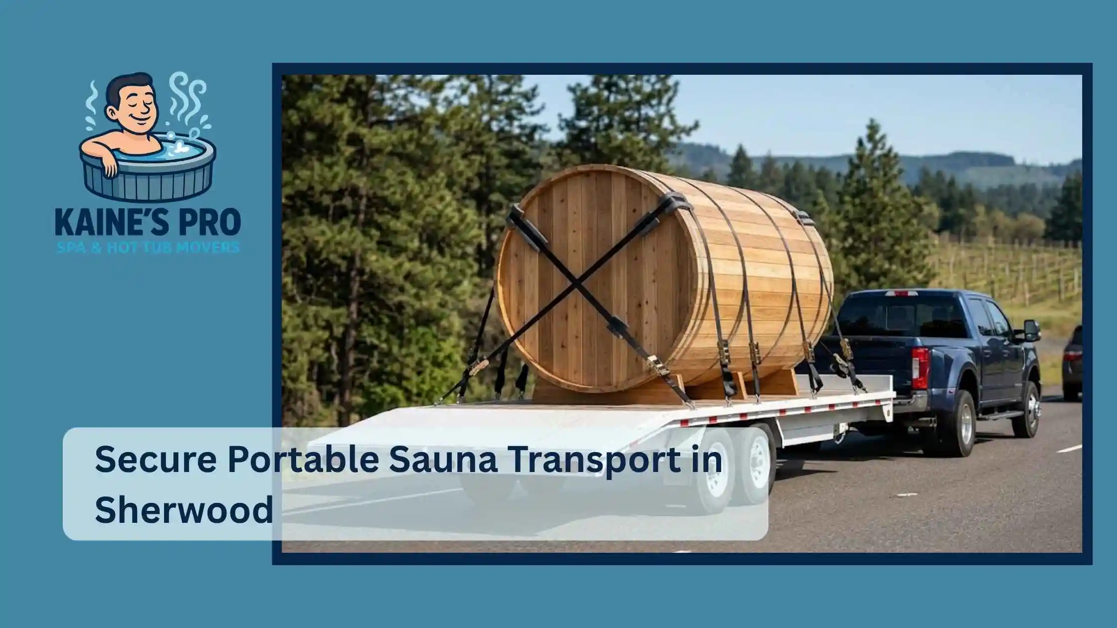 Secure Portable Sauna Transport in Sherwood