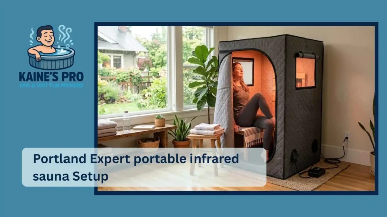 Portland Expert portable infrared sauna Setup