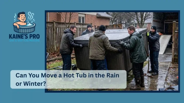 Can You Move a Hot Tub in the Rain or Winter